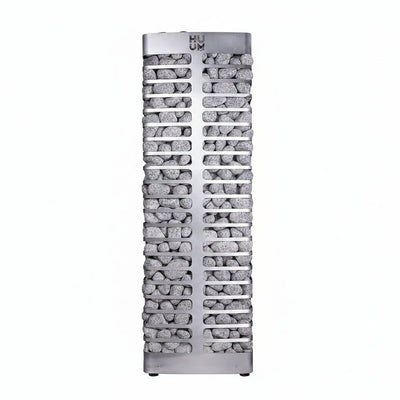 Steel 6.0 Kw Sauna Heater with UKU Wifi Control (Black), 330 Pounds of Rounded Olivine Stones Included (For Saunas up to 353 Cu Ft.)