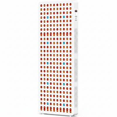 Red Light Therapy Full Body Panel, 480/630/660/810/830/850/1060Nm 7 Wavelengths Blue Red near Infrared Light Device with 300 Dual Chip Clinical Grade Leds, Remote Control, Timer, BO-1500