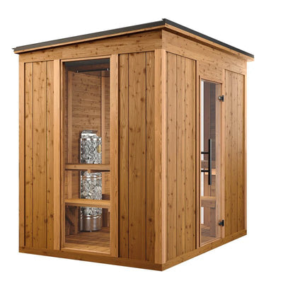 Thermory MOD6 Traditional Athletic Outdoor/Indoor Sauna|6–8 Person|USA Made|High-Performance Recovery & Luxury Wellness