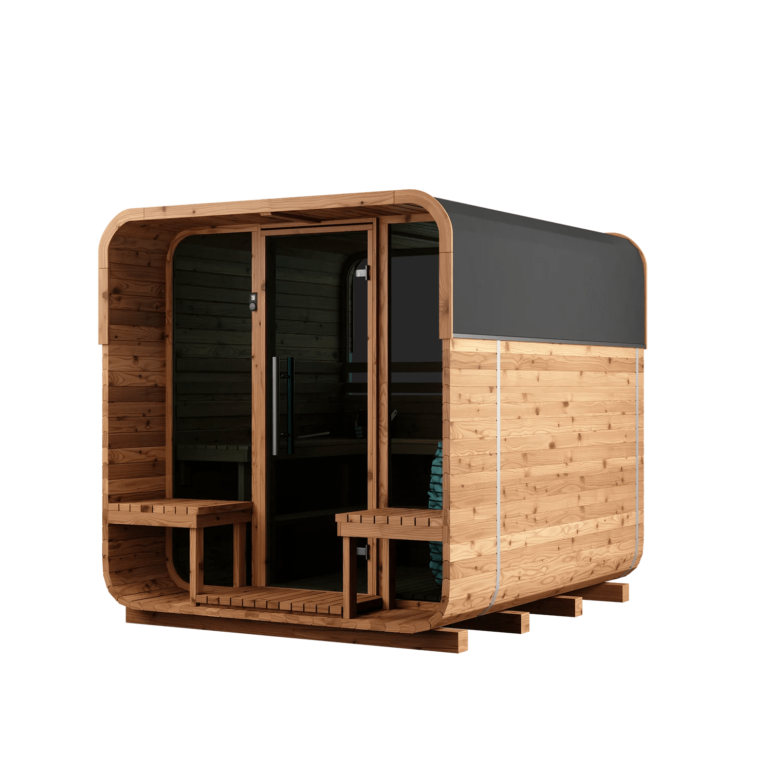 Thermory Sauna Squared 6 - Person cold plunge tub for home recovery - Narrow Gate Wellness
