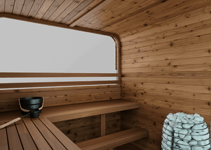 Thermory Sauna Squared 6 - Person cold plunge tub for home recovery - Narrow Gate Wellness