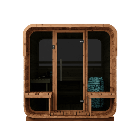 Thermory Sauna Squared 6 - Person cold plunge tub for home recovery - Narrow Gate Wellness