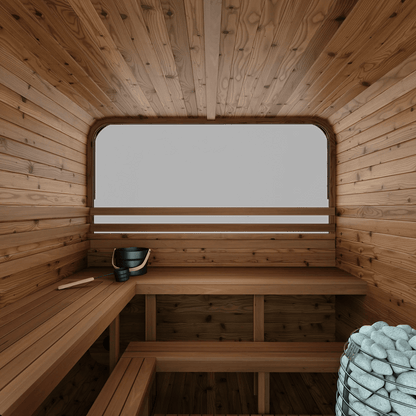 Thermory Sauna Squared 6 - Person cold plunge tub for home recovery - Narrow Gate Wellness