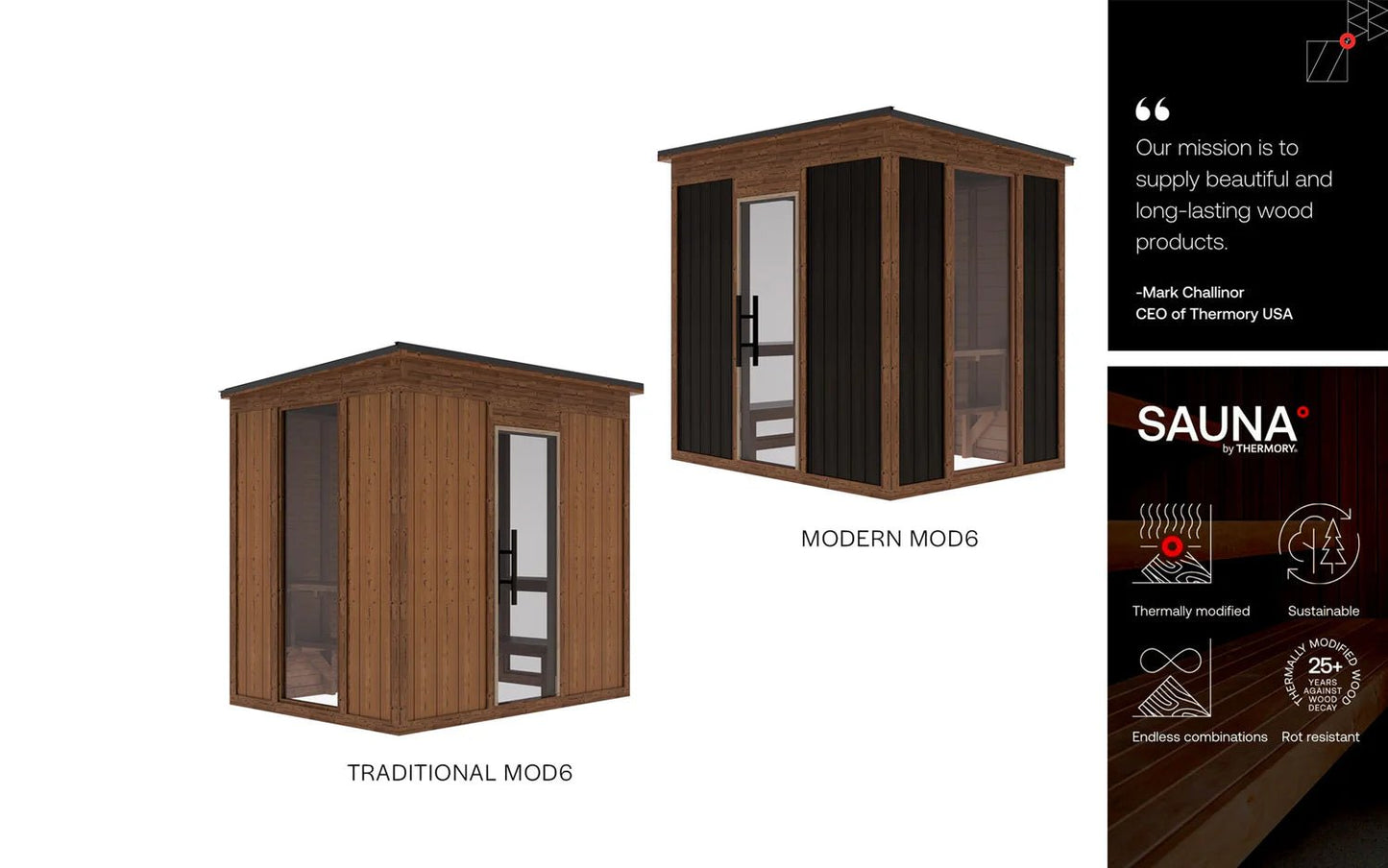 Mod6 Modern Social Outdoor Sauna cold plunge tub for home recovery - Narrow Gate Wellness
