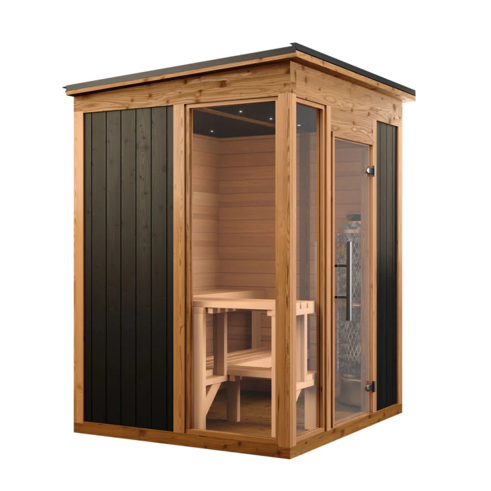 Thermory Mod4 Modern Sauna Kit cold plunge tub for home recovery - Narrow Gate Wellness