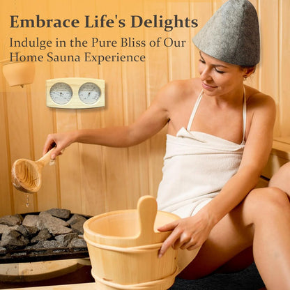Sauna Heater 9KW 220V Electric Sauna Stove with UL Test Report Thermo-Hygrometer Sauna Hat Set for 310-460 Cu.Ft Home Hotel Spa Sauna Room