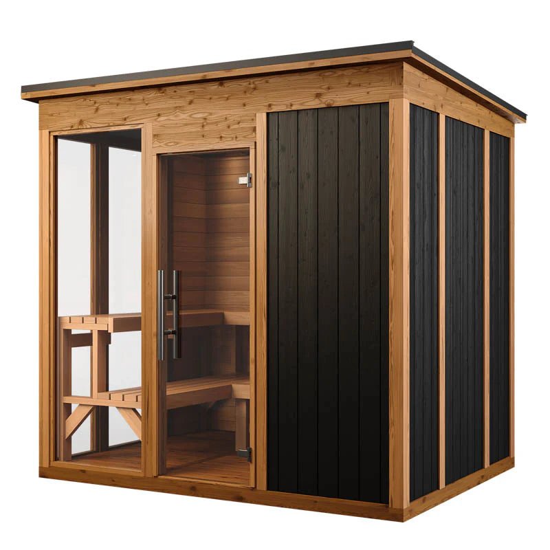 Mod6 Modern Social Outdoor Sauna cold plunge tub for home recovery - Narrow Gate Wellness