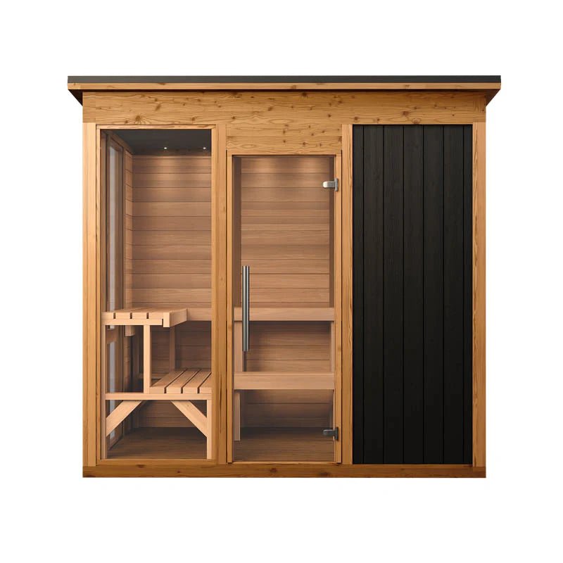 Mod6 Modern Social Outdoor Sauna cold plunge tub for home recovery - Narrow Gate Wellness