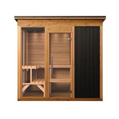 Mod6 Modern Social Outdoor Sauna cold plunge tub for home recovery - Narrow Gate Wellness