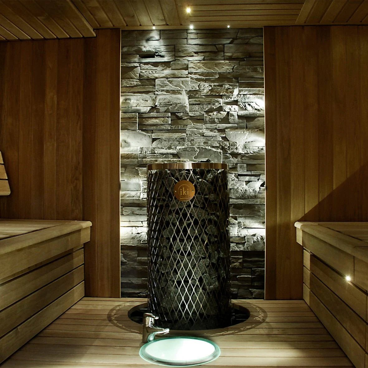 Pillar Series 6.6kW Sauna Heater Package cold plunge tub for home recovery - Narrow Gate Wellness