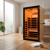Personal Infrared Sauna Designed for Daily Wellness, Low EMF Heating, Starry Light Ceiling, Built-In Speakers cold plunge tub for home recovery - Narrow Gate Wellness