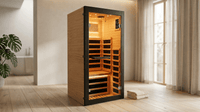 Personal Infrared Sauna Designed for Daily Wellness, Low EMF Heating, Starry Light Ceiling, Built-In Speakers cold plunge tub for home recovery - Narrow Gate Wellness