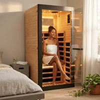 Personal Infrared Sauna Designed for Daily Wellness, Low EMF Heating, Starry Light Ceiling, Built-In Speakers cold plunge tub for home recovery - Narrow Gate Wellness