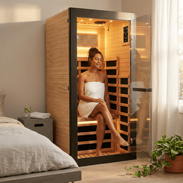 Personal Infrared Sauna Designed for Daily Wellness, Low EMF Heating, Starry Light Ceiling, Built-In Speakers