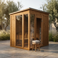 Thermory MOD6 Traditional Social Sauna |6–8 Person|USA Made|Built for Connection, Relaxation & Shared Wellness — Studio Shot