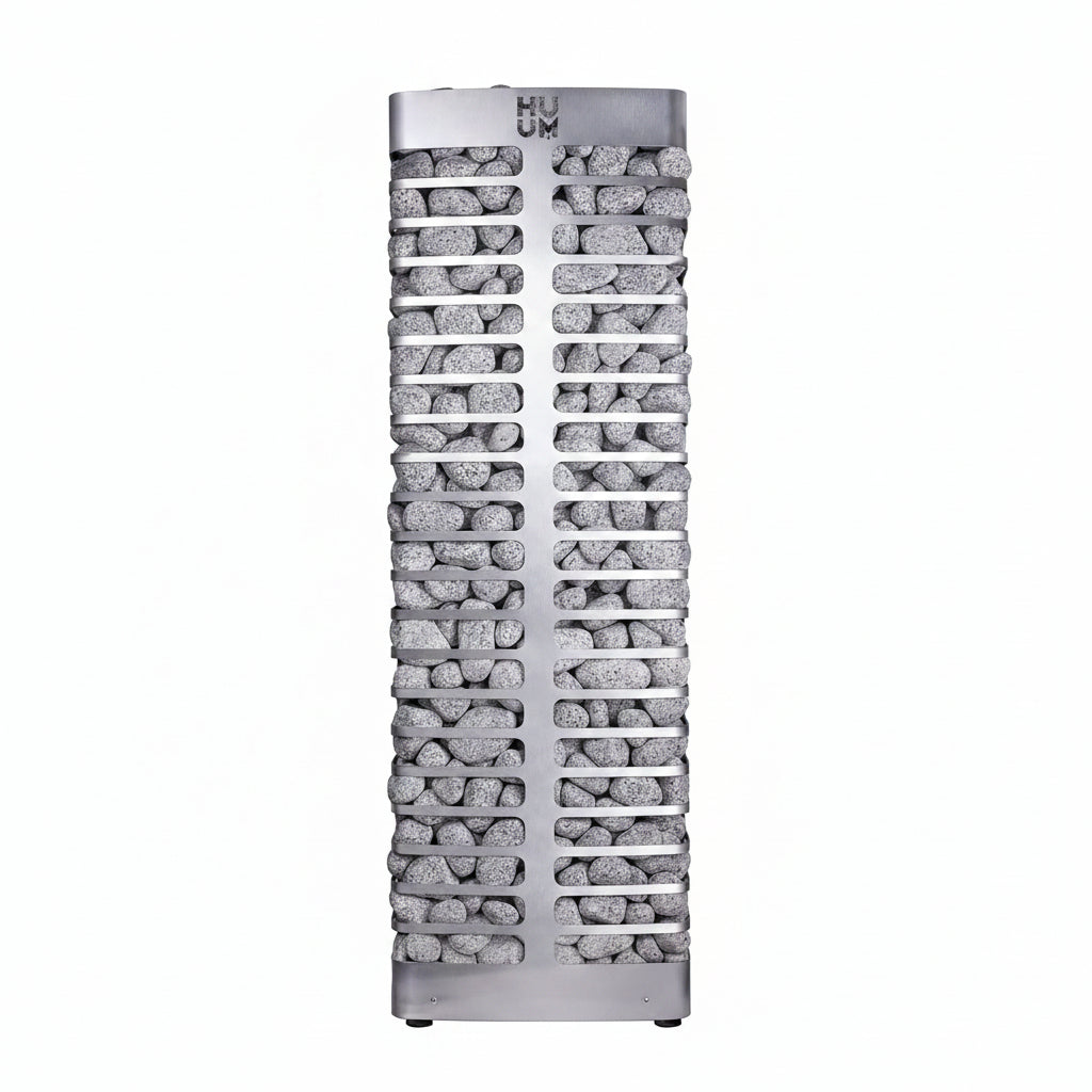 Steel 6.0 Kw Sauna Heater with UKU Wifi Control (Black), 330 Pounds of Rounded Olivine Stones Included (For Saunas up to 353 Cu Ft.)