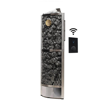 IKI Corner Series 9kW Sauna Heater Package cold plunge tub for home recovery - Narrow Gate Wellness