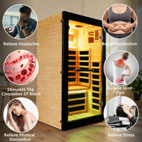 Personal Infrared Sauna Designed for Daily Wellness, Low EMF Heating, Starry Light Ceiling, Built-In Speakers cold plunge tub for home recovery - Narrow Gate Wellness