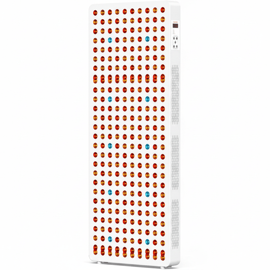 Red Light Therapy Full Body Panel, 480/630/660/810/830/850/1060Nm 7 Wavelengths Blue Red near Infrared Light Device with 300 Dual Chip Clinical Grade Leds, Remote Control, Timer, BO-1500 cold plunge tub for home recovery - Narrow Gate Wellness
