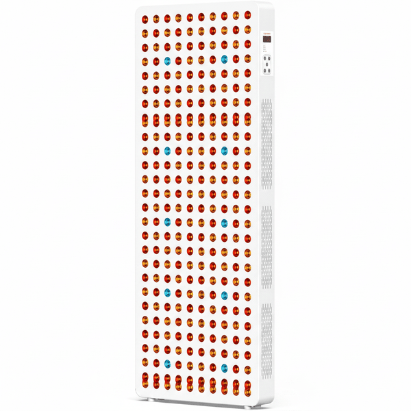 Red Light Therapy Full Body Panel, 480/630/660/810/830/850/1060Nm 7 Wavelengths Blue Red near Infrared Light Device with 300 Dual Chip Clinical Grade Leds, Remote Control, Timer, BO-1500 cold plunge tub for home recovery - Narrow Gate Wellness