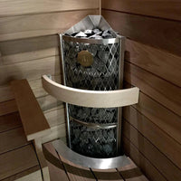IKI Corner Series 9kW Sauna Heater Package cold plunge tub for home recovery - Narrow Gate Wellness
