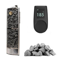 IKI Corner Series 9kW Sauna Heater Package cold plunge tub for home recovery - Narrow Gate Wellness