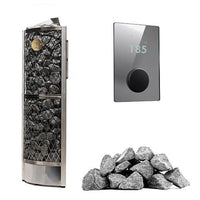 IKI Corner Series 9kW Sauna Heater Package cold plunge tub for home recovery - Narrow Gate Wellness