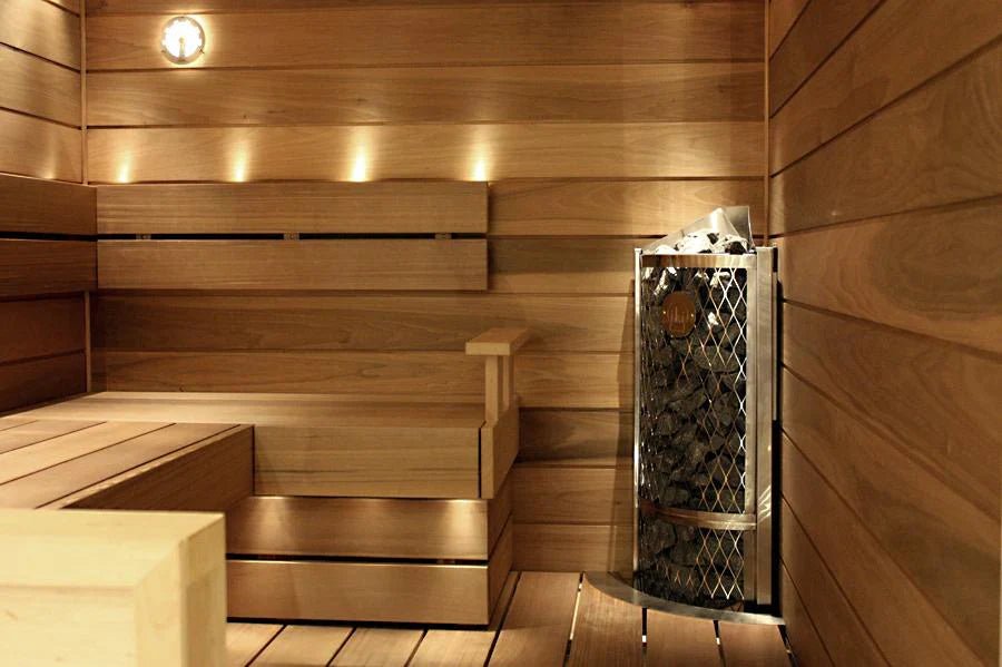 IKI Corner Series 9kW Sauna Heater Package cold plunge tub for home recovery - Narrow Gate Wellness